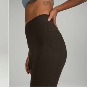 Lululemon Align High Rise Pant with Pockets 25” Leggings Dark Olive Green W5DCES